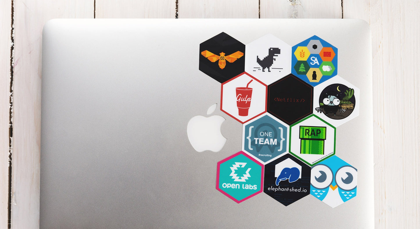 Square stickers