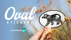 Oval stickers
