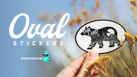 Oval stickers