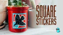 Square stickers
