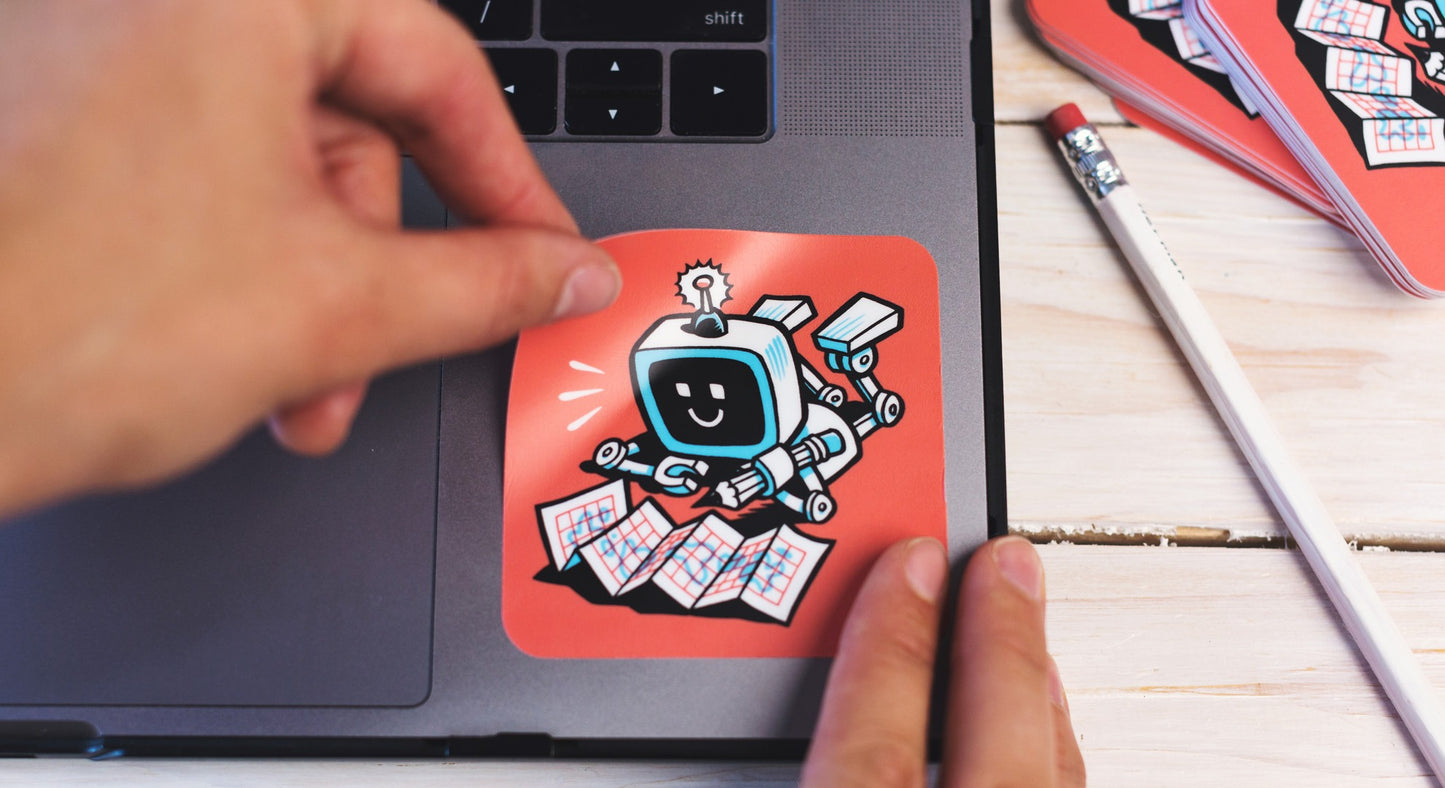 Rounded corner stickers