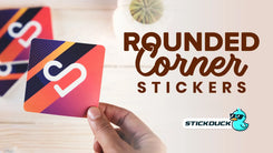 Rounded corner stickers