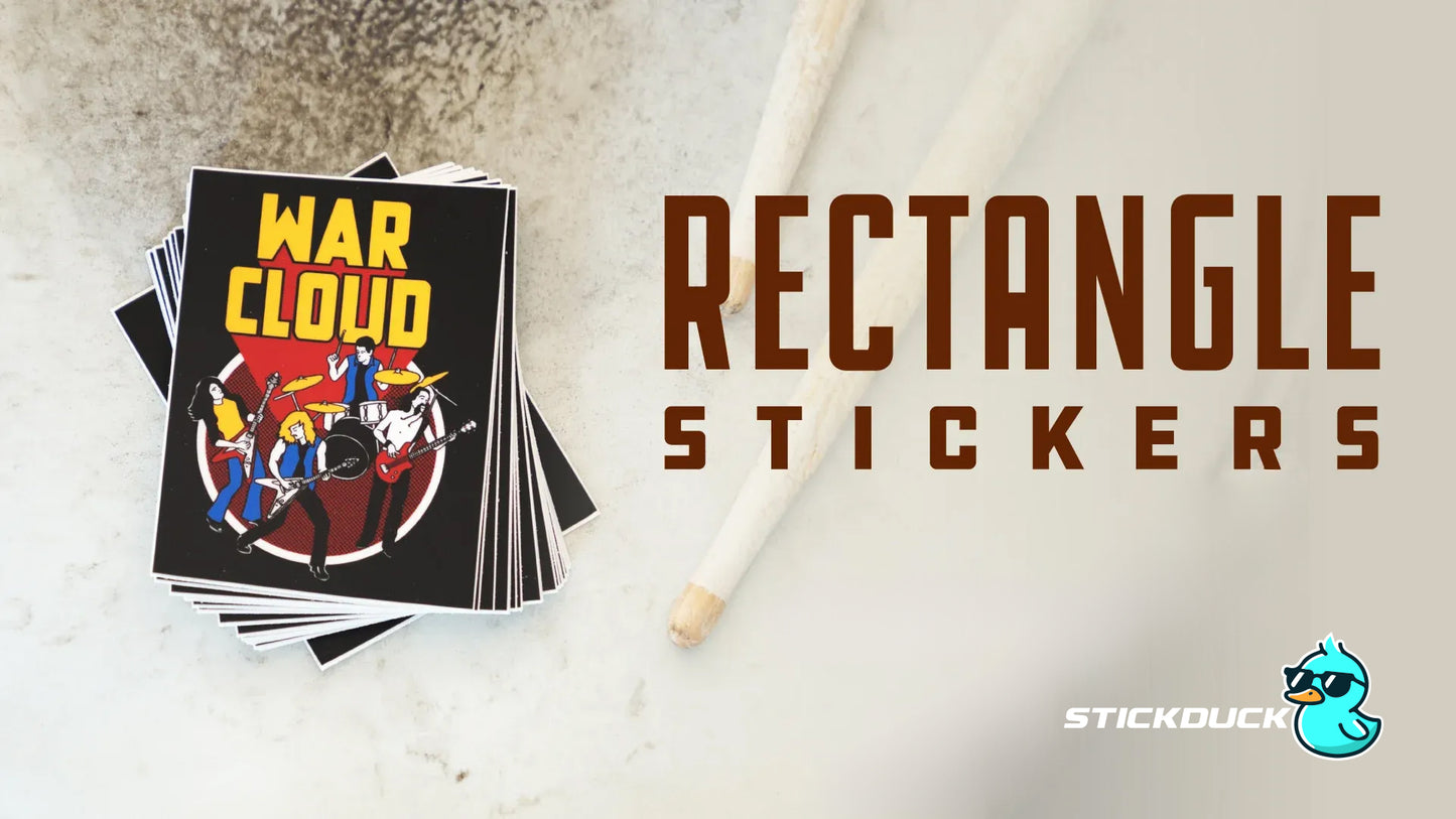 Rectangle stickers
